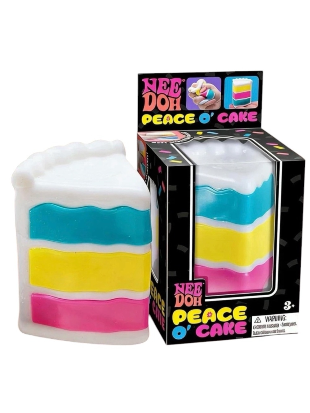 Needoh Peace O’ Cake Viral Squish Stress Relief Toy - NIB